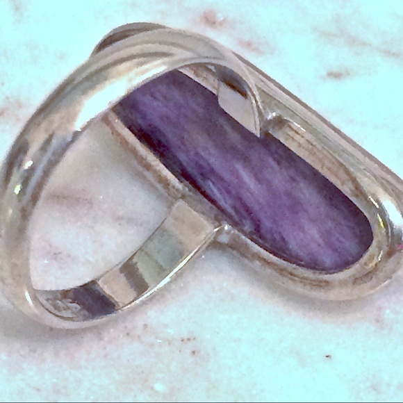 Ring - sterling silver and Charoite - Picture 3 of 5